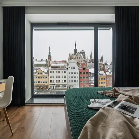 Daire Flatbook - Deo Plaza Premium Riverside Prestige Apartment, Gdansk