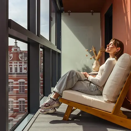 Lägenhet Flatbook - Deo Plaza Premium Riverside Prestige Apartment, Gdańsk