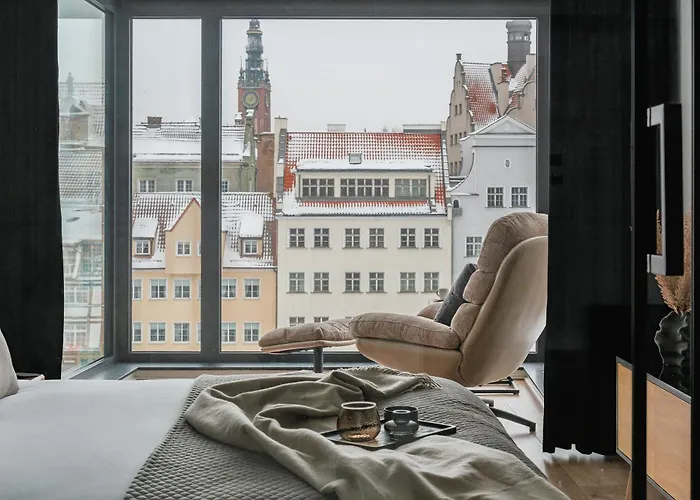 Flatbook - Deo Plaza Premium Riverside Prestige Apartment, 格但斯克